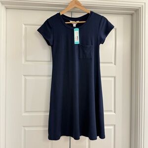 Market & Spruce Navy Pocket Alison Tshirt Dress